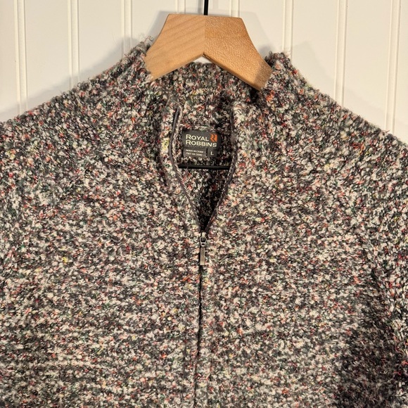 Royal Robbins Women’s Full Zip Knit Multi-Colored Specks Cardigan Sweater Size L - Picture 2 of 10